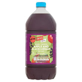Jacks - Apple and Blackcurrant Squash - 1.5L offers a flavor burst with thirst-quenching taste. The purple label features fruit images, making it irresistible at just £1.69.